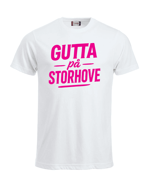 Gutta på Storhove tee (rosa)