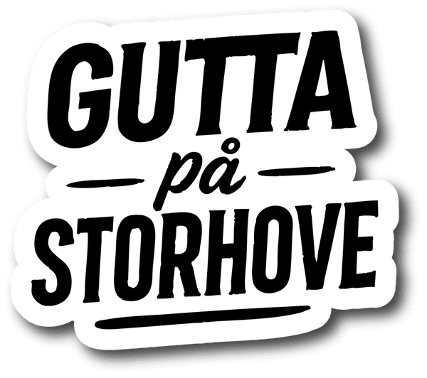 Gutta på Storhove stickers